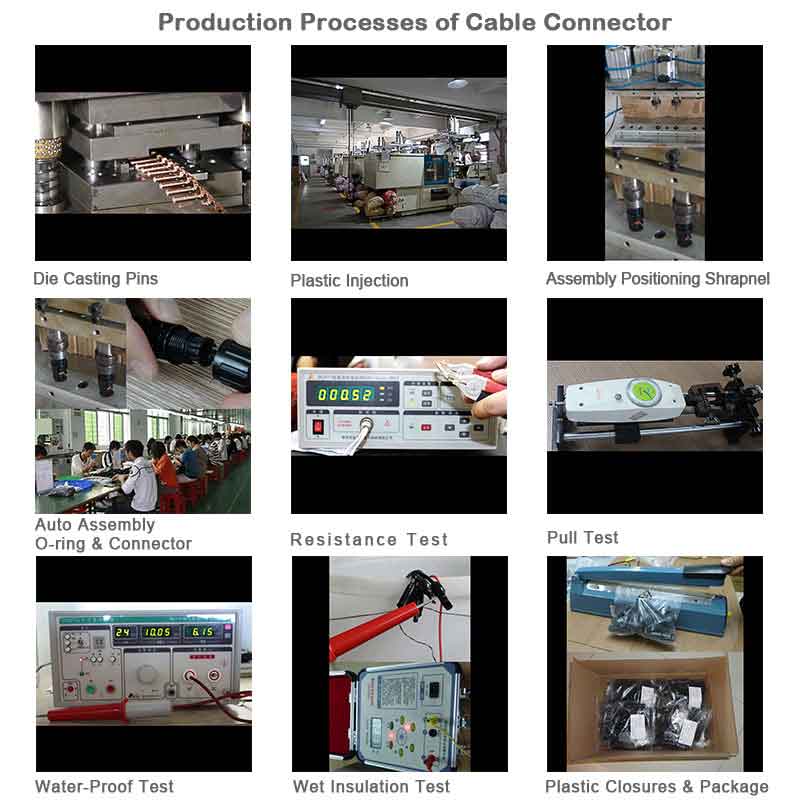 Productie van MC4-connectoren