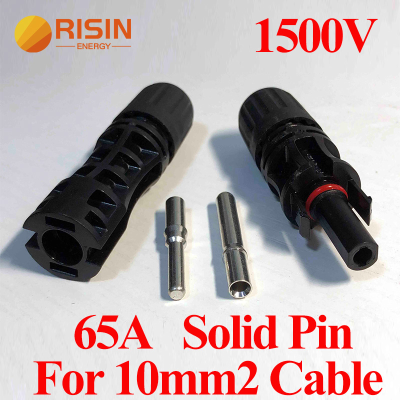 1500V MC4 65A Solid Pin fyrir 10mm2 snúru