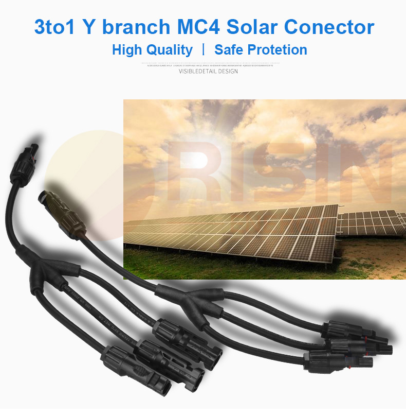 3-დან 1 MC4 მზის კონექტორი