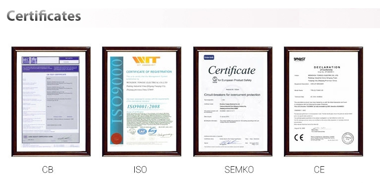 Certificate of Circuit Breaker