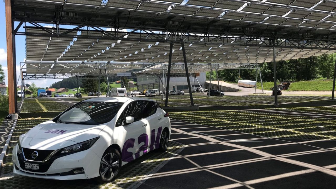 Sistema de teto solar dobrável para estacionamento 2