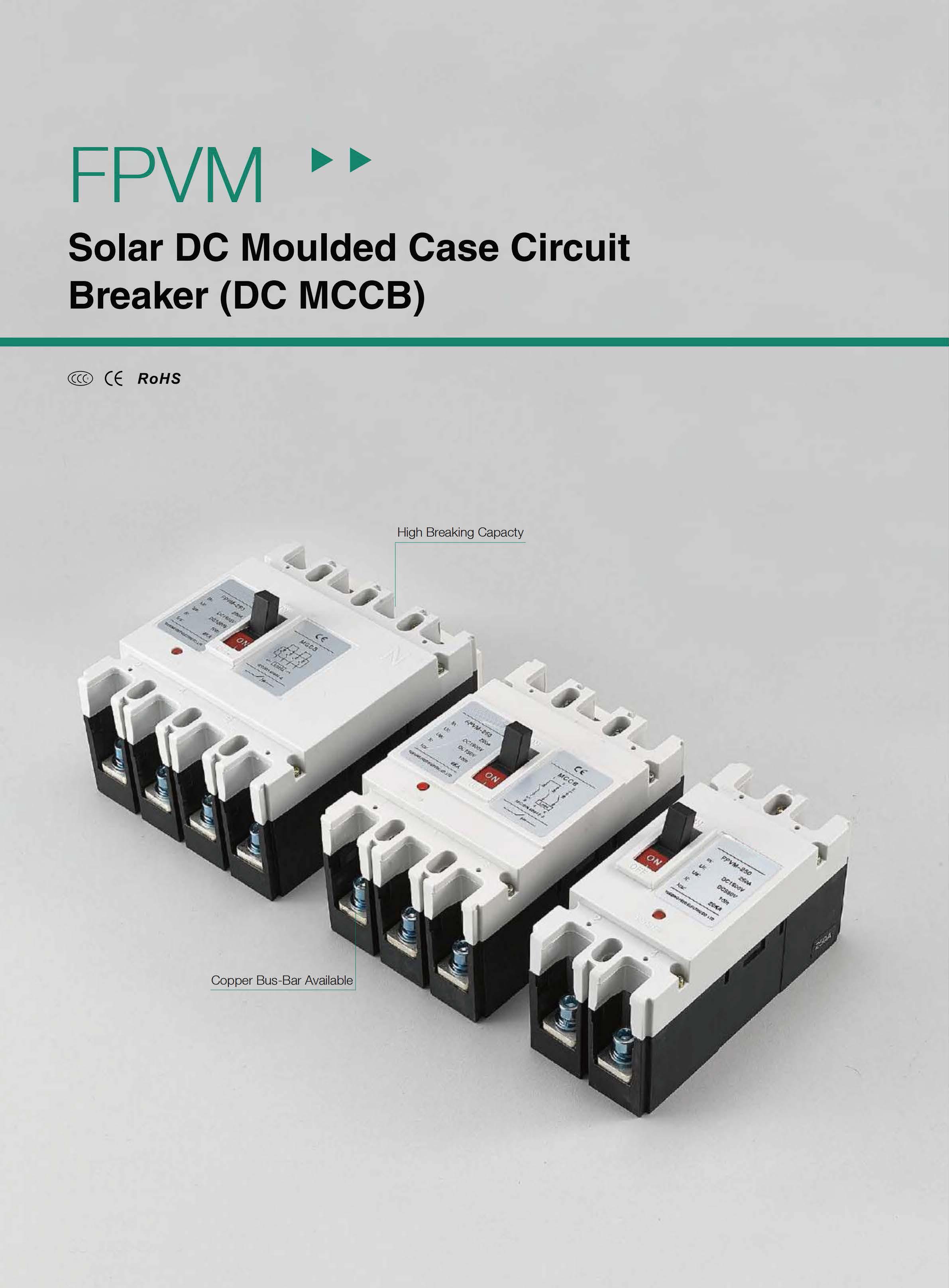 Disyuntor de alta corriente DC MCCB 1