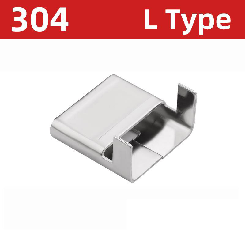 China 12mm 16mm 20mm Tooth Buckle L Buckle 304 SUS Stainless Steel