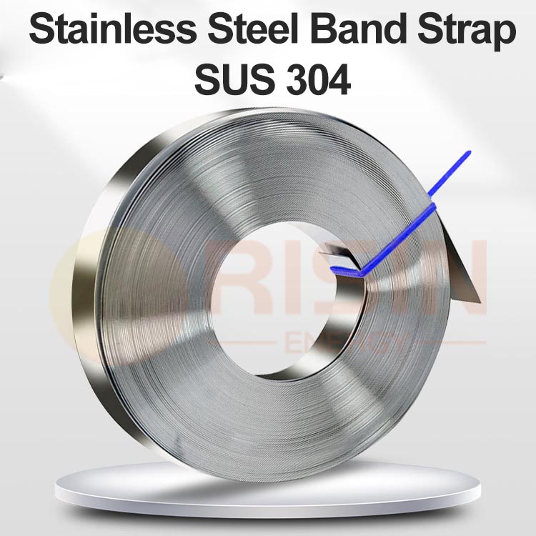 China Stainless Steel Banding Strapping Narrow Band SUS 304 Cable Tie use  with Buckle Clips for Cables and Pipes factory and suppliers