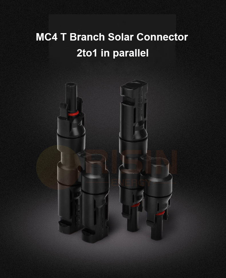 T branch MC4 connector