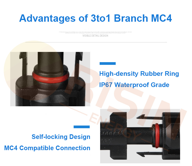 3to1 mc4 splitter ର ସୁବିଧା |