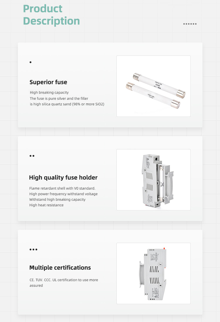 description of 1500v dc fuse holder