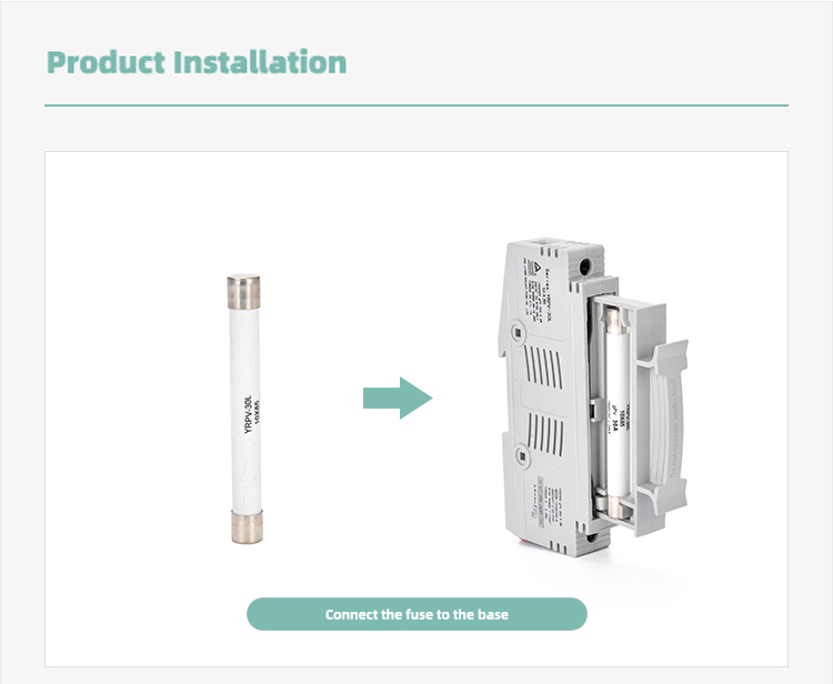 installation of 10x85mm fuse holder